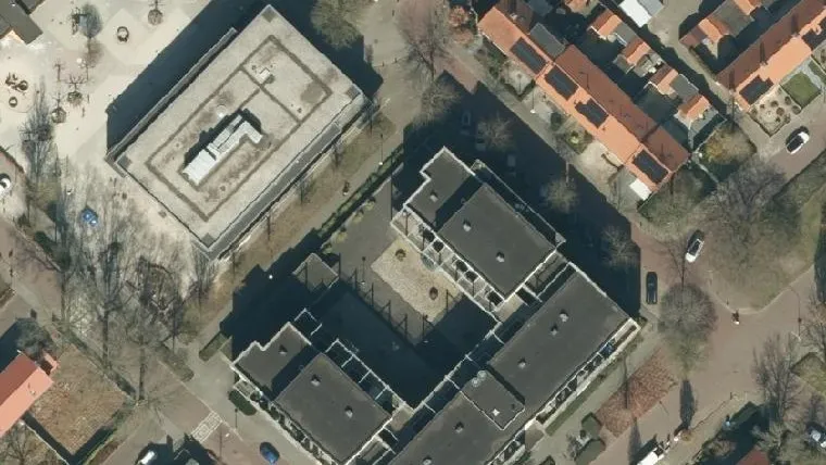 Luchtfoto van de locatie: Haageinderhof aan de Haagstraat, Valkenswaard